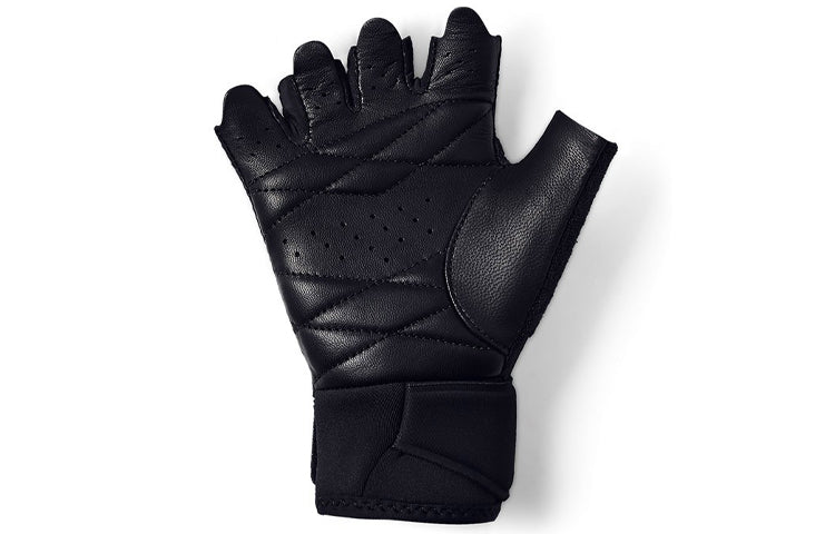 (WMNS) Under Armour Medium Training Gloves 'Black White' 1329327