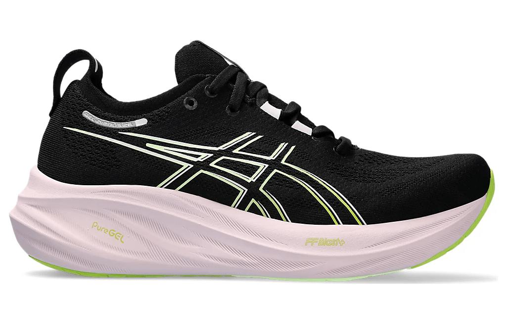 (WMNS) ASICS Gel-Nimbus 26 'Black Neon Lime' 1012B601-004