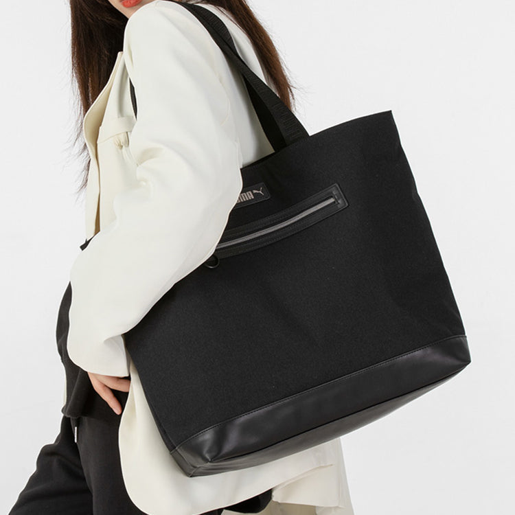 PUMA Prime Classic Shopper Handbag 'Black White' 078741-01
