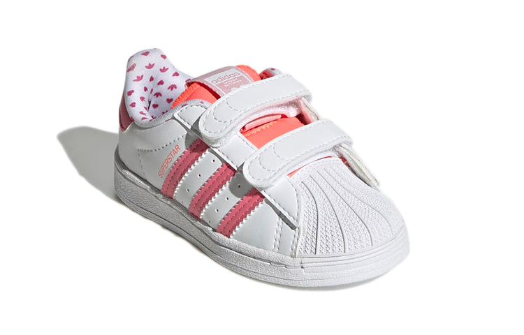 (TD) adidas Superstar Shell Toe J 'Valentine's Day White Pink' GY3338
