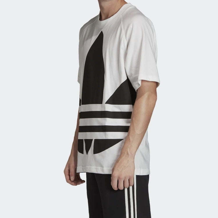 adidas originals Big Trefoil Boxy Tee Large Logo Printing Short Sleeve White FM9903