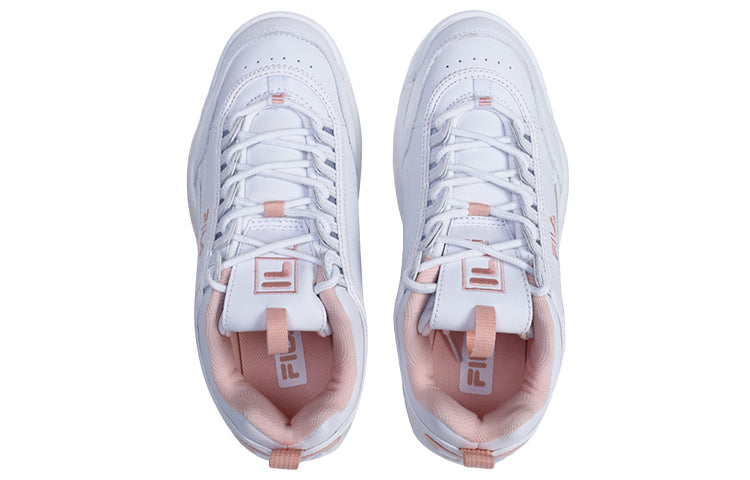 (WMNS) FILA Disruptor2 Series Chunky Sneakers White/Pink FS1HTB1074X_WPK