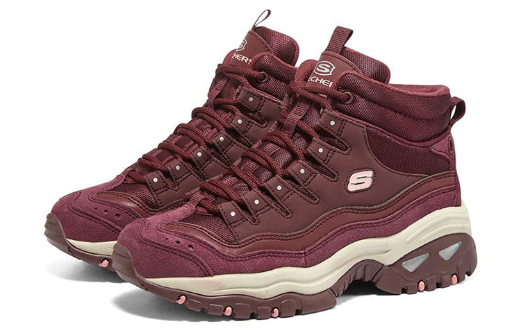 (WMNS) Skechers Energy 'Wine Red Pink Brown' 48599-BURG