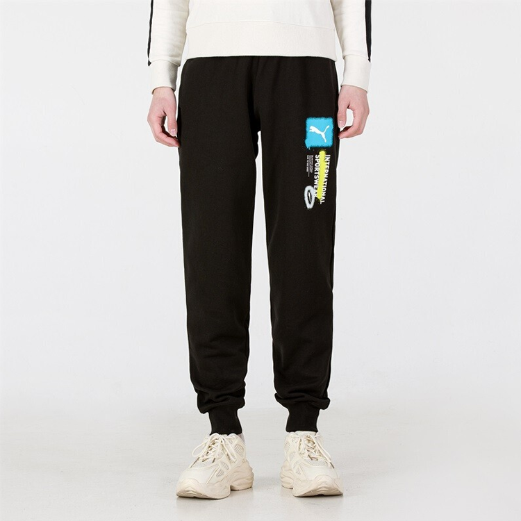 PUMA Logo International Sportswear Pants 'Black' 536306-01