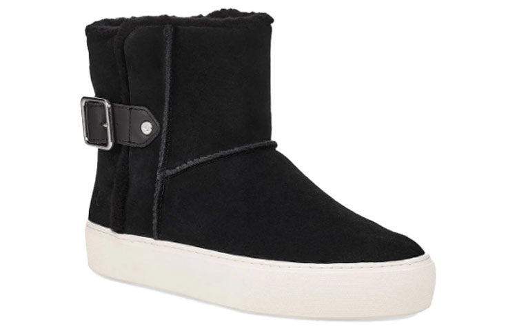 (WMNS) UGG Aika Suede Snow Boots Black 1104069-BLK