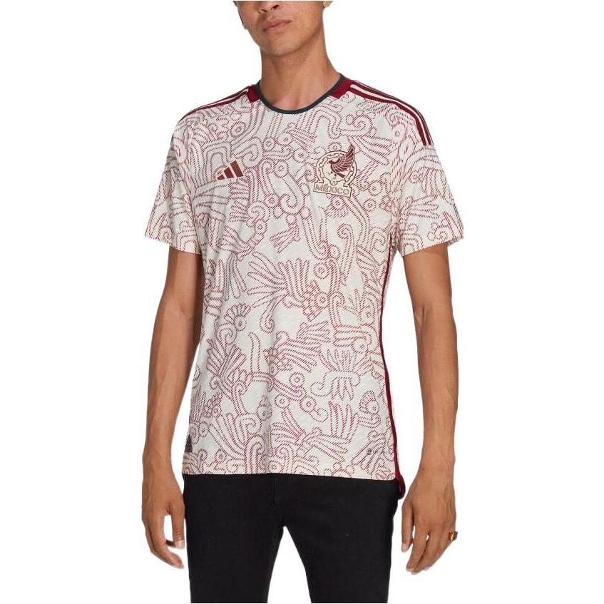adidas Mexico 22 Away Authentic Soccer Jersey Asia Sizing 'Cream White Red' HD9313