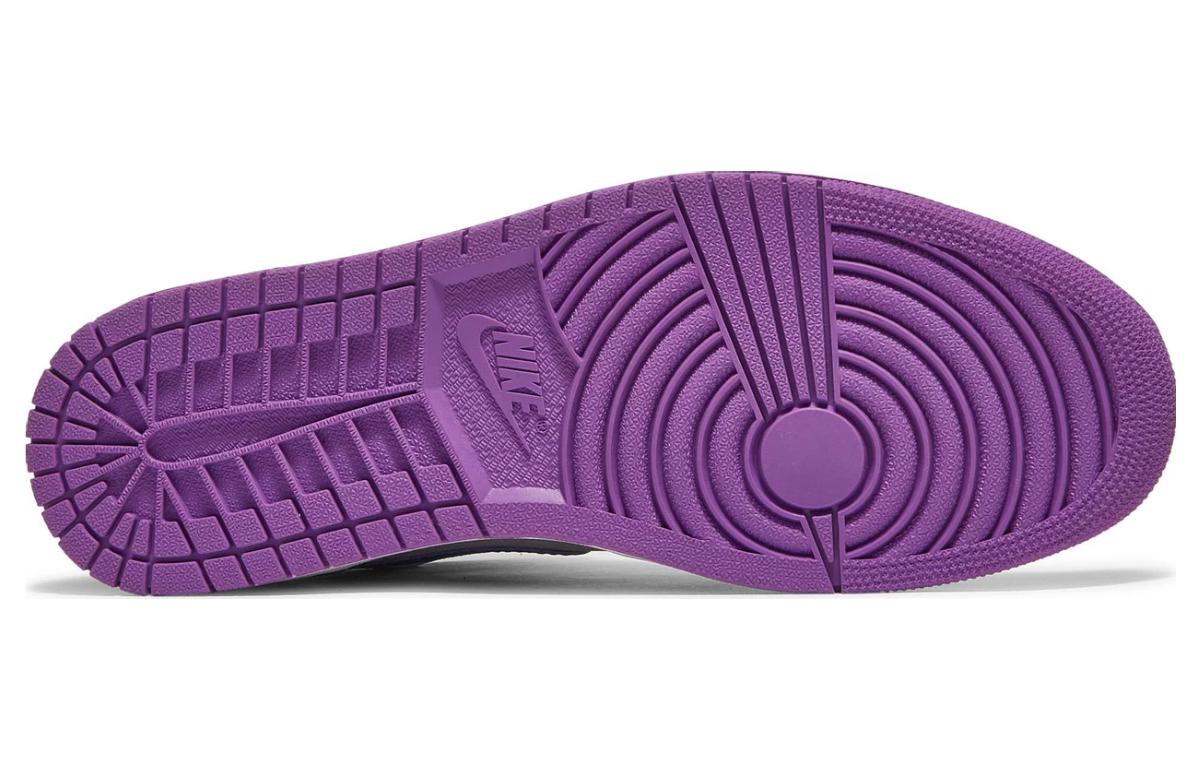 Air Jordan 1 Mid 'Matte Silver Purple' 554724-008