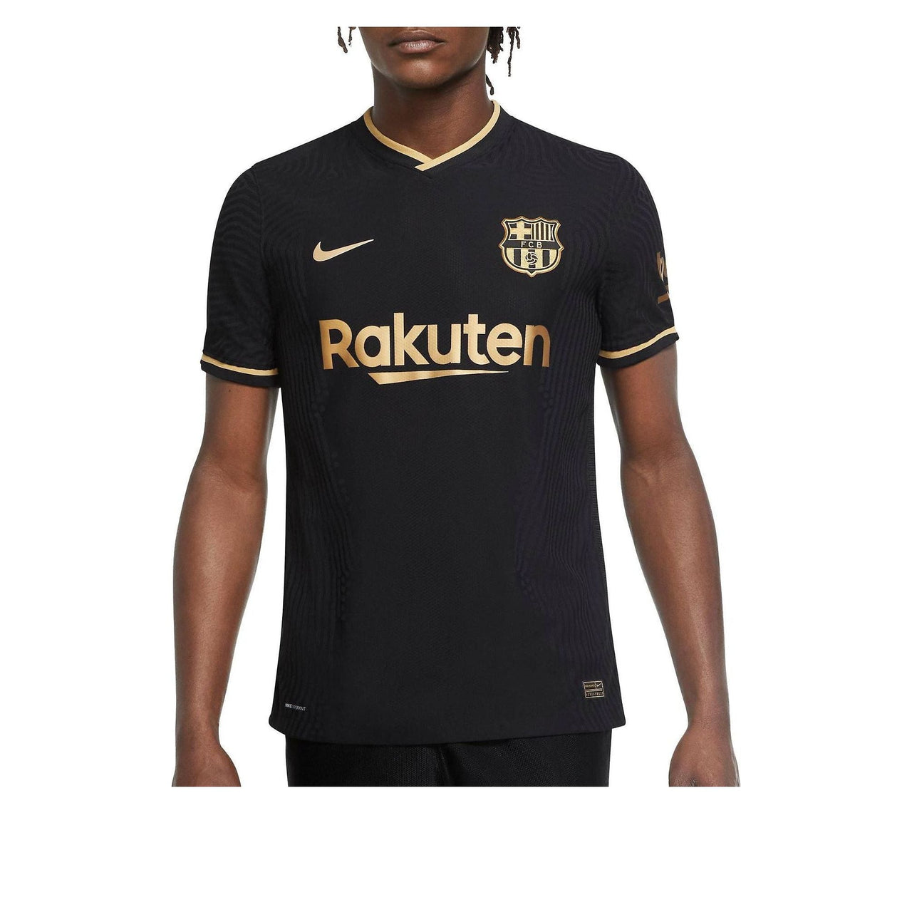 Nike FC Barcelona 20/21 Vaporknit Match Away Jersey 'Black Gold' CD4184-011