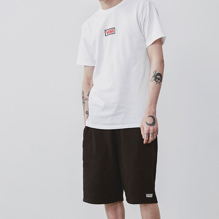 Men's Vans Alphabet Printing Short Sleeve White VN0A4SEUWHT1