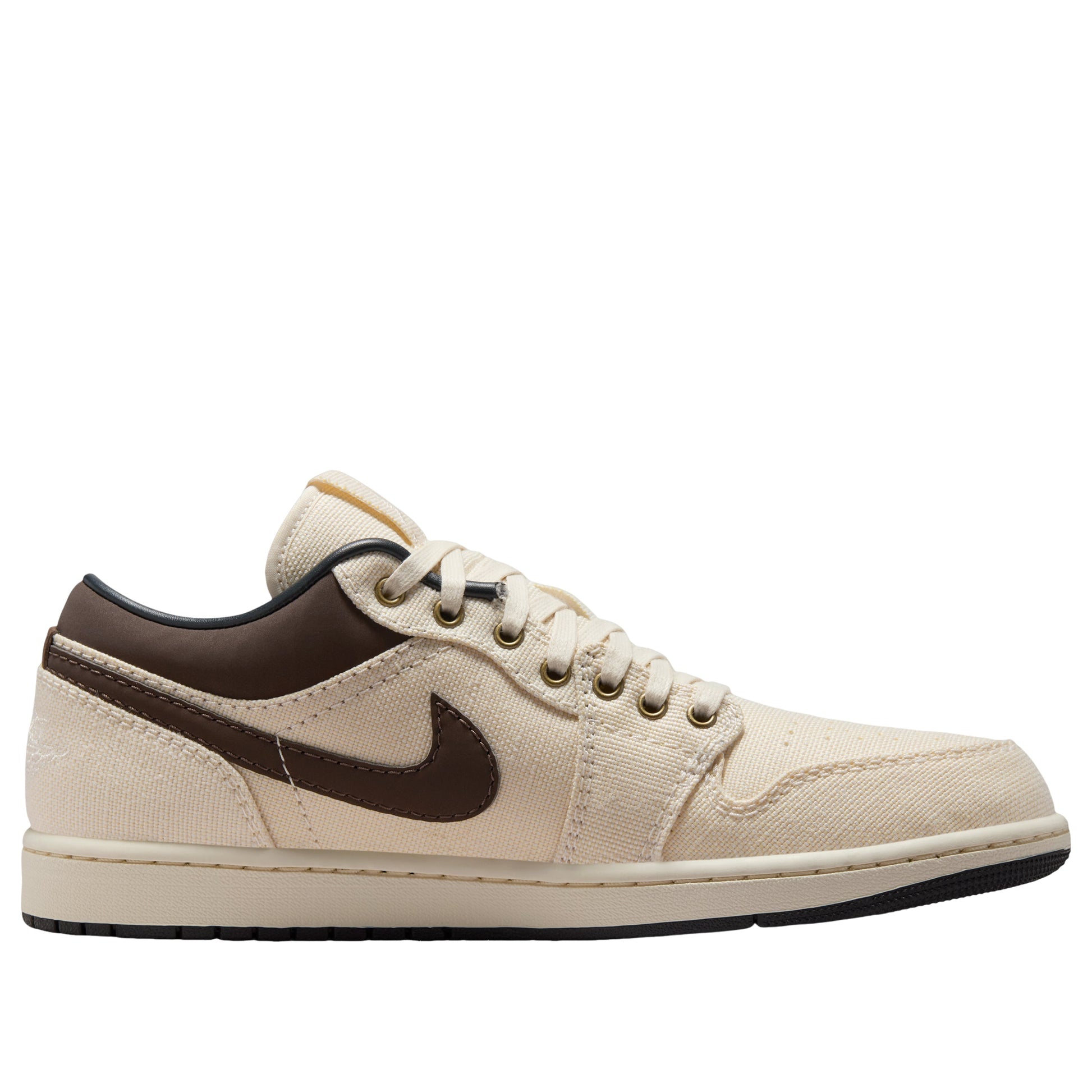 Air Jordan 1 Low Premium 'Pale Ivory Off Noir Baroque Brown' IB8058-110