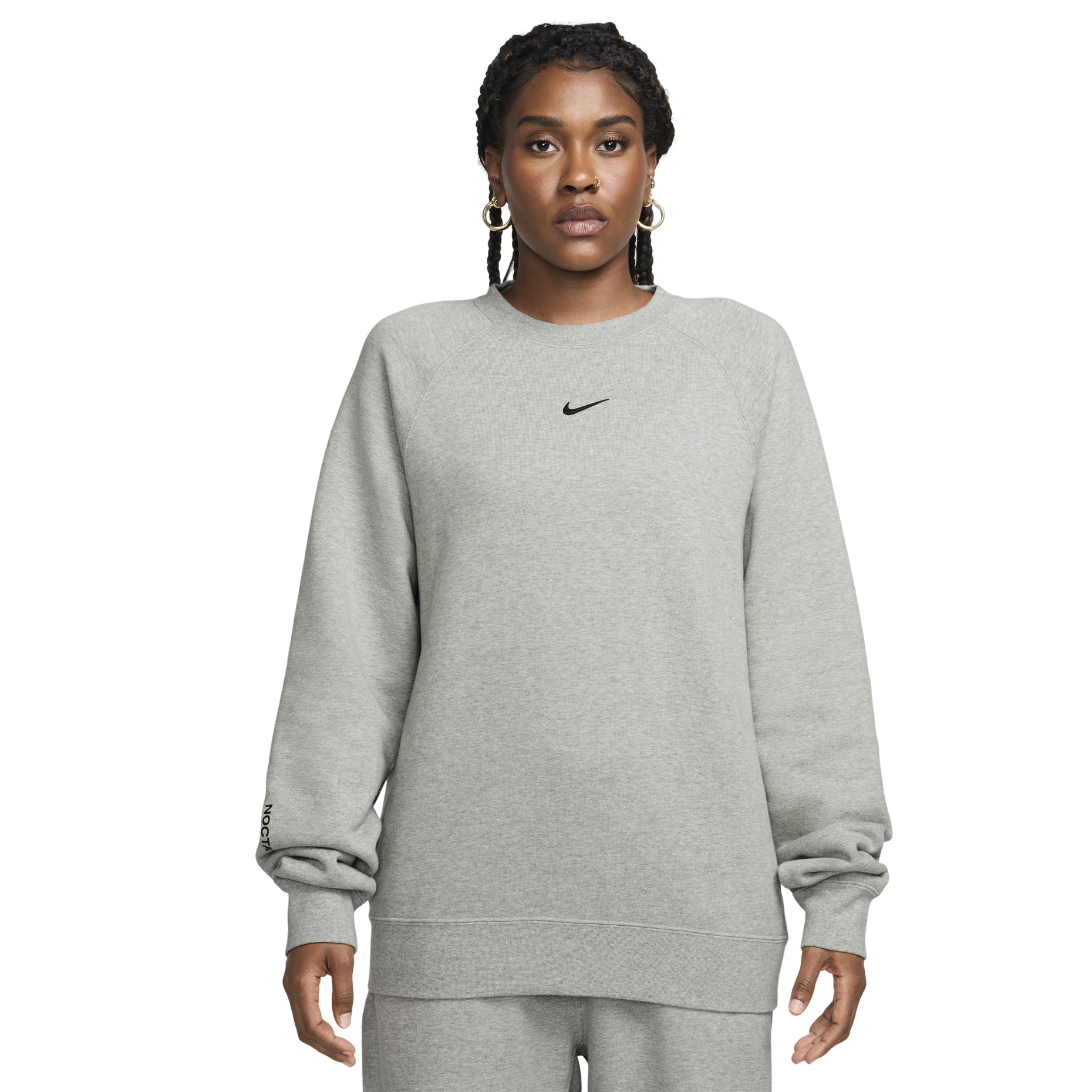 Nike x NOCTA Fleece CS Crewneck Sweatshirt 'Grey' FN8160-063