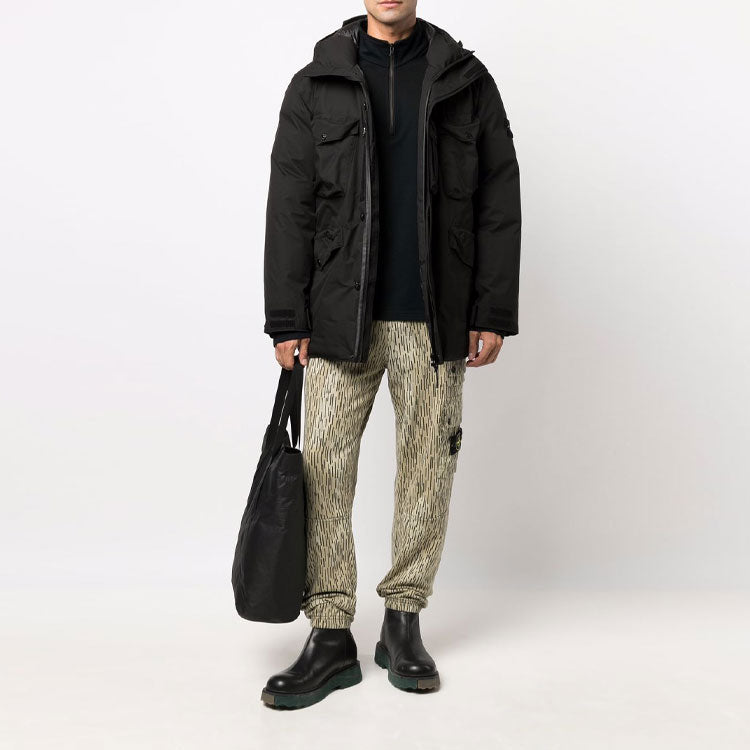 STONE ISLAND Ripstop Gore-tex Con Paclite Product Technology Down Jacket 'Black' 751540330-V0029
