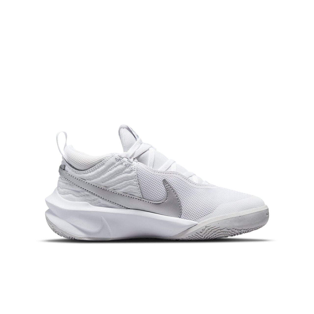 (GS) Nike Team Hustle D10 'White Metallic Silver' CW6735-100