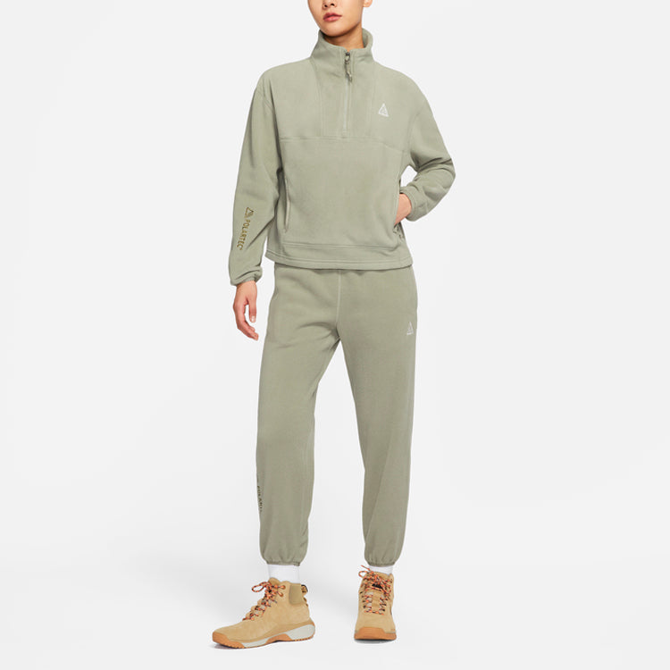 (WMNS) Nike ACG Polartec Wolf Tree Casual Bundle Feet Sports Lacing Long Pants/Trousers Green CV0615-320
