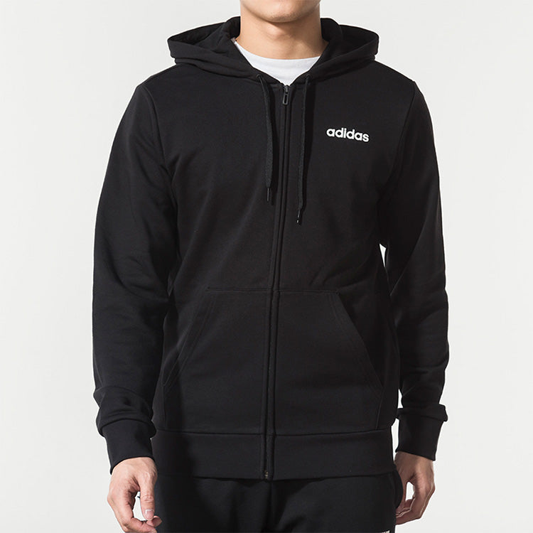 adidas E PLN FZ FT Sports Stylish Jacket Black DU0383