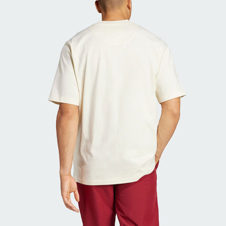 adidas Manchester United LFSTLR Oversized T-Shirts 'White Red' IA8552