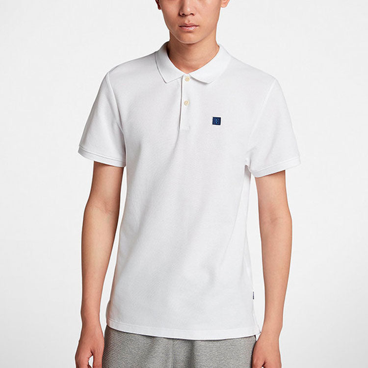 Nike Casual Sports Tennis Short Sleeve Polo Shirt White AH6763-100
