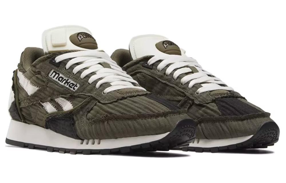Reebok Market X Classic Leather Pump 'Army Green' 100069830