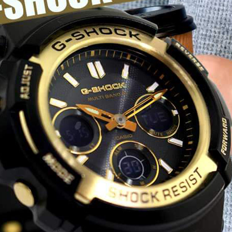 CASIO G-Shock Analog-Digital 'Black Gold' AWG-M100SBG-1A