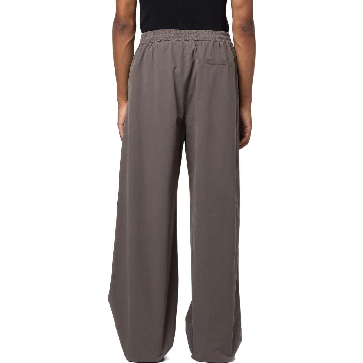 Men's Off-White FW22 Solid Color Logo Embroidered Casual Pants/Trousers Loose Fit Gray OMCA241F22FAB00107070707