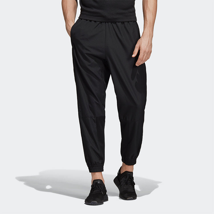 adidas originals Trackpants Solid Color Casual Bundle Feet Sports Long Pants Black DV2003