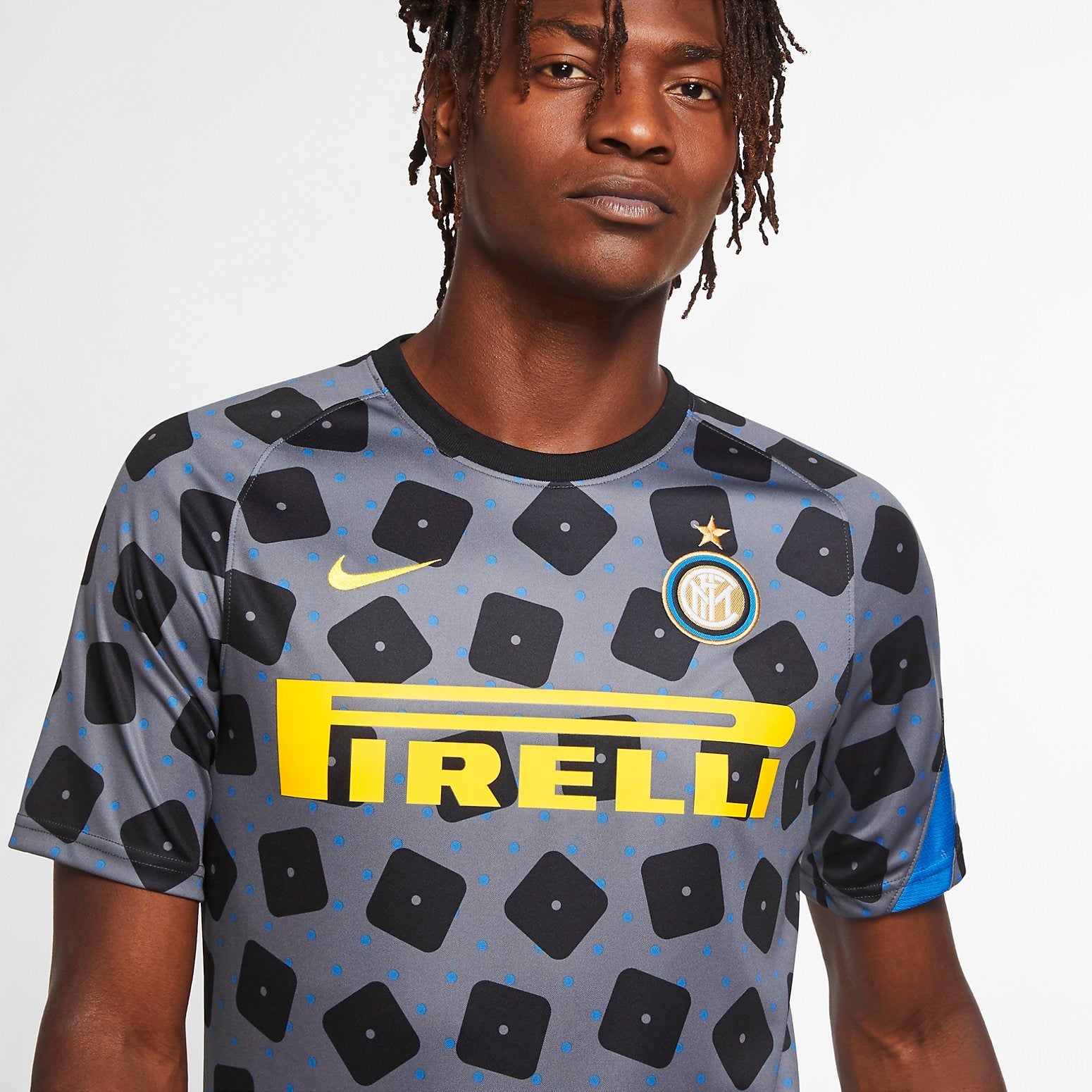 Nike 20-21 Inter Milan CL Pre-Match Training Shirt 'Grey' CK9715-022