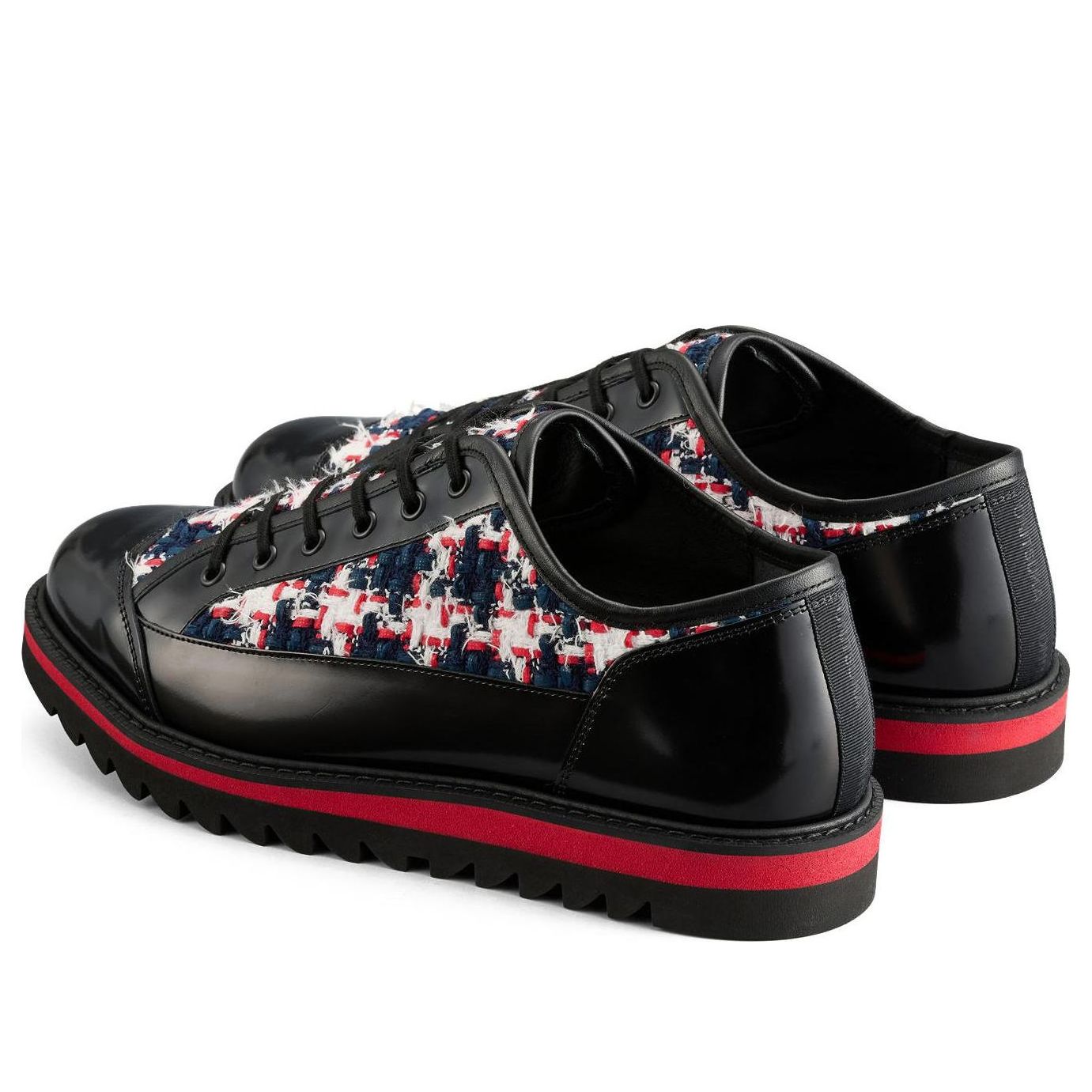Onitsuka Tiger Blucher Lo 'Black Classic Red Tweed' 1183C330-002