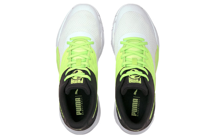 PUMA Triple Basketball 'White Green Glare' 195217-10