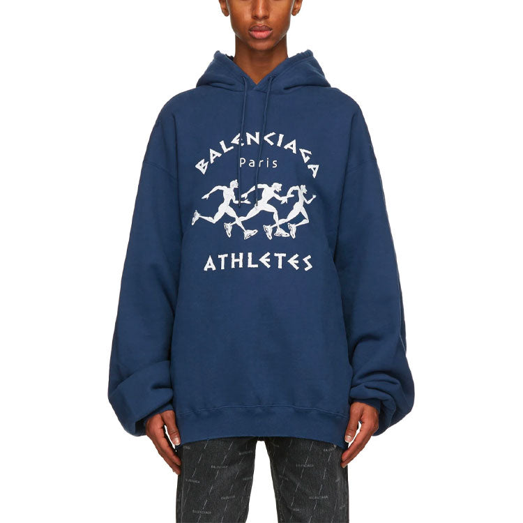 Balenciaga SS21 Oversized Sports Jacket 'Blue' 641679TJVI74866