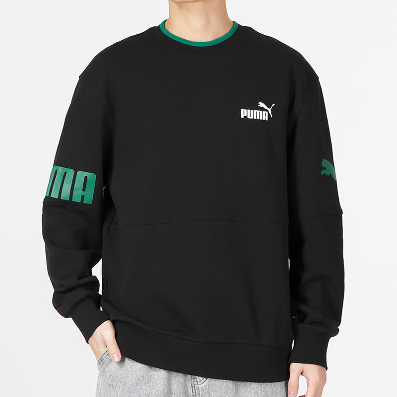 PUMA Power Crew Long Tee 'Black' 676666-51