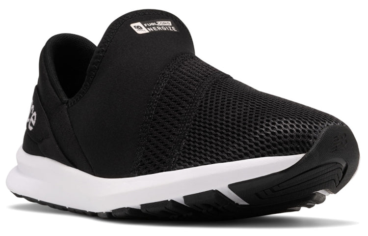(WMNS) New Balance FuelCore Nergize Easy Slip-On Black/White WLNRSLB1