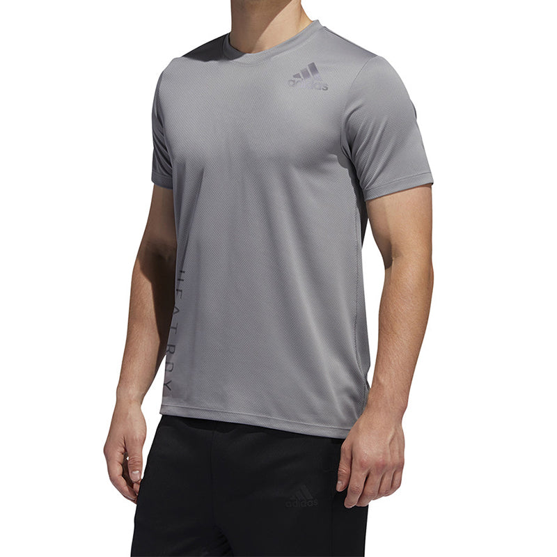 adidas Soccer/Football Training Sports Round Neck Short Sleeve Gray FQ2663