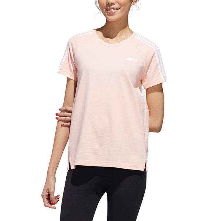 (WMNS) adidas neo ESNTL 3S TEE Sports Short Sleeve Pink GJ7951