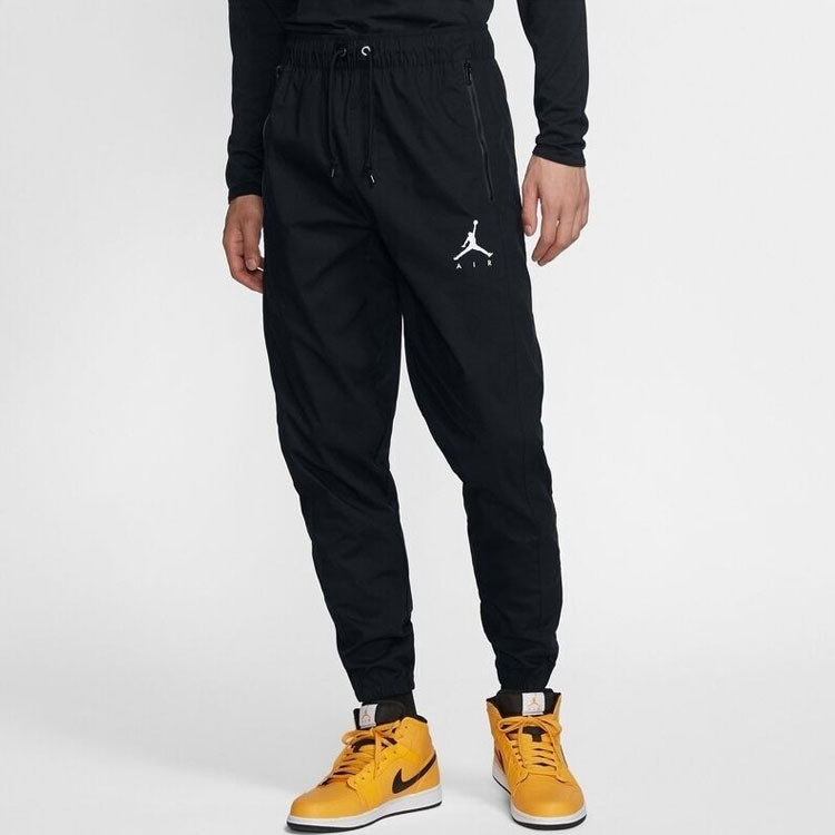 Air Jordan Jumpman Woven Casual Bundle Feet Sports Pants Black DJ6383-010