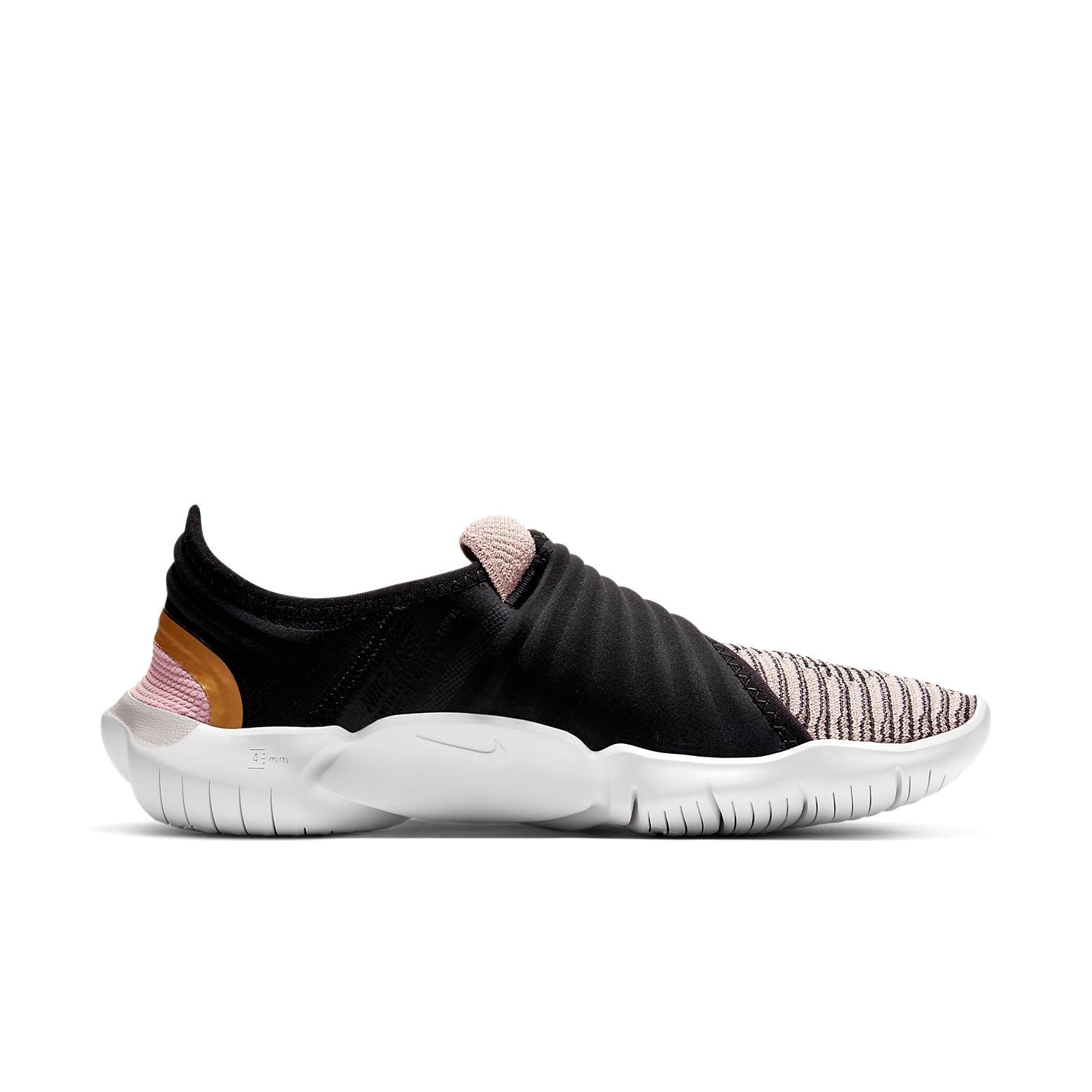 (WMNS) Nike Free RN Flyknit 3.0 For Black/Golden AQ5708-010
