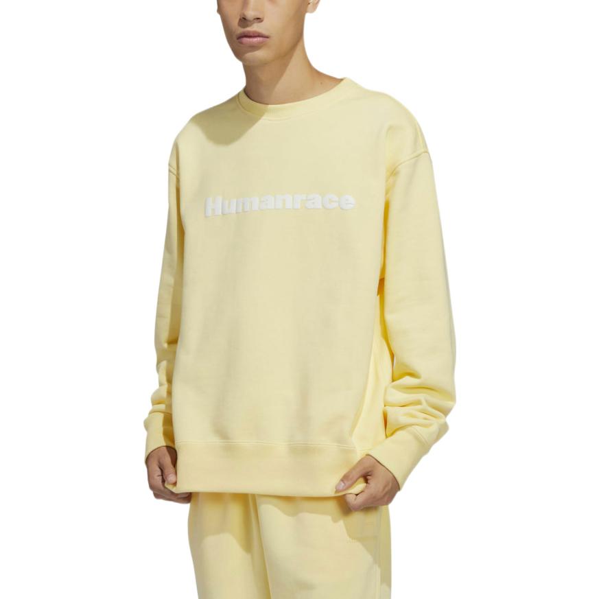 adidas x Pharrell Humanrace Logo Sweatshirt 'Light Yellow' H47006