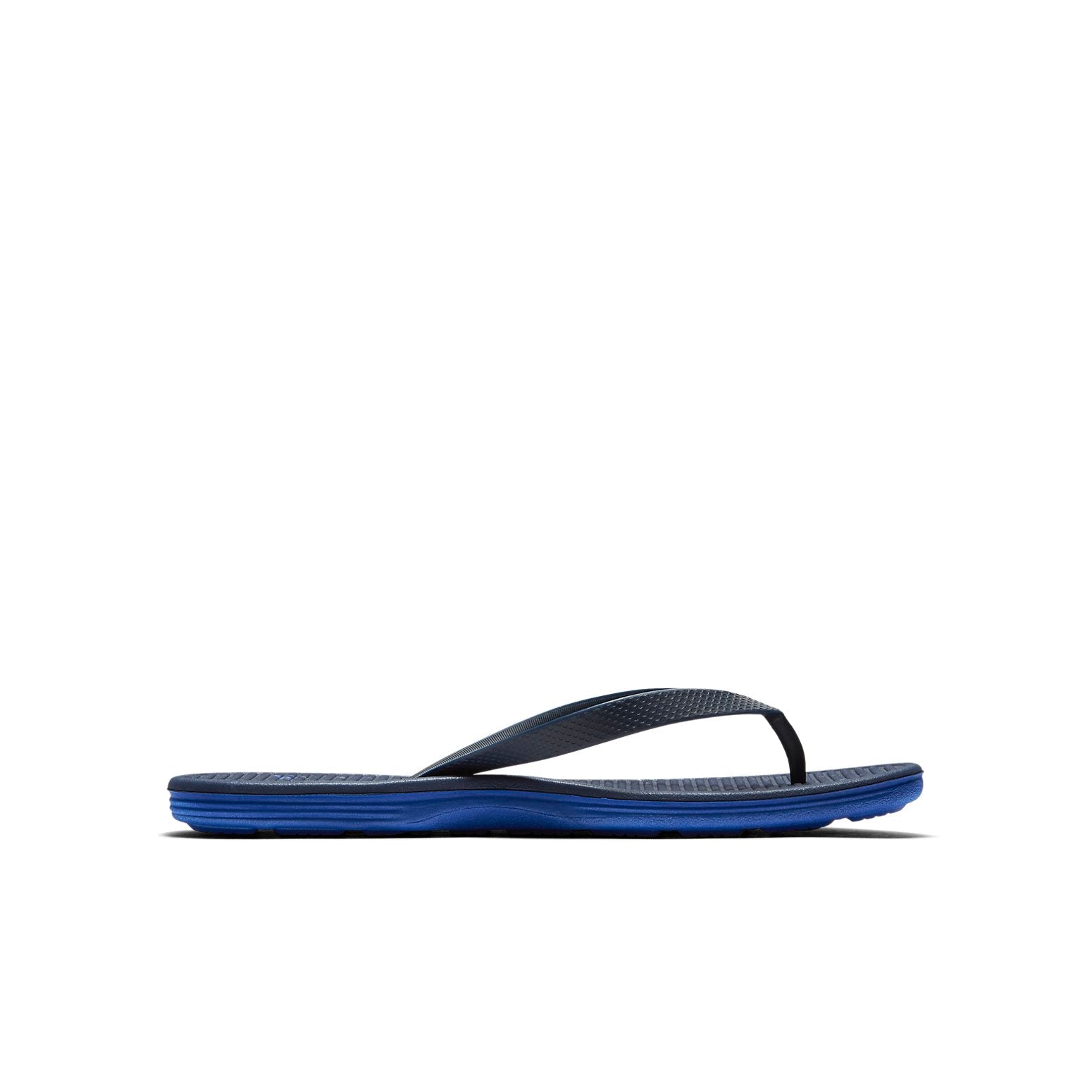 Nike Solarsoft Thong 2 Minimalistic Black Blue Slippers 'Black Blue' 488160-444