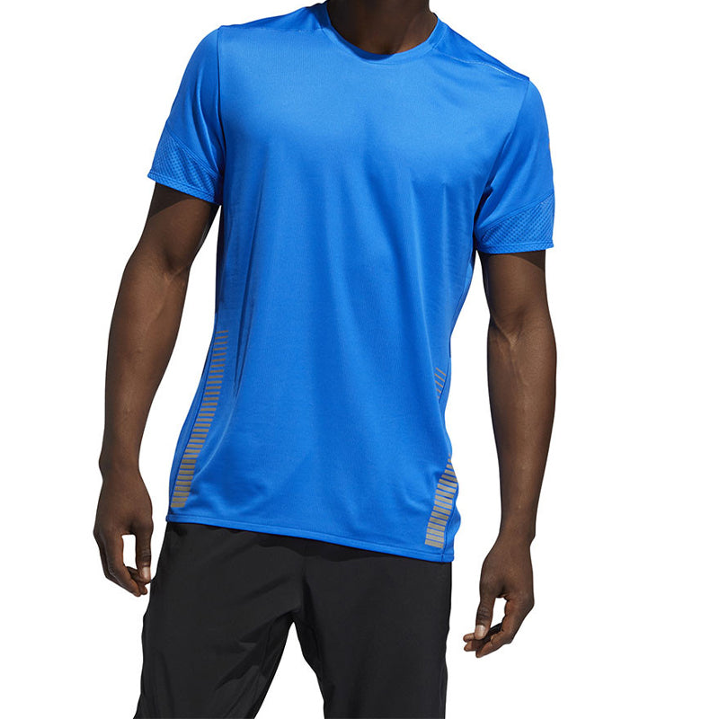 Men's adidas 25/7 Tee Runr Running Short Sleeve Blue GI4593