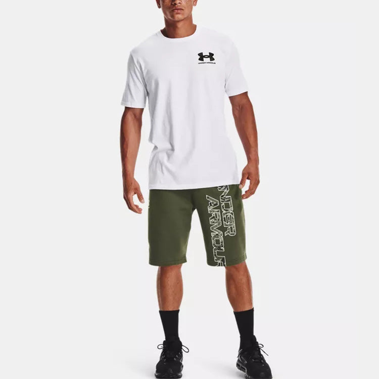 Under Armour Abc Camo Fill Wordmark T-shirt 'White Black' 1366456-100