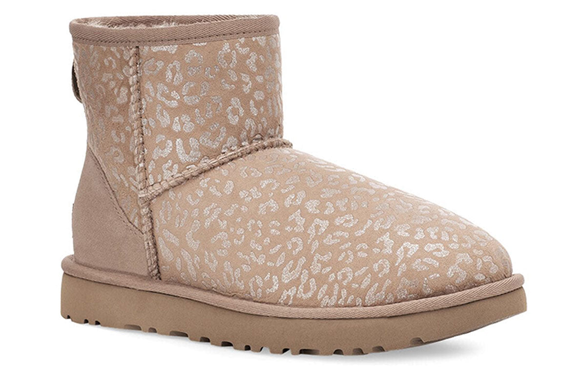 (WMNS) UGG Classic Mini Snow Leopard Brown Yellow 1113494-AMP