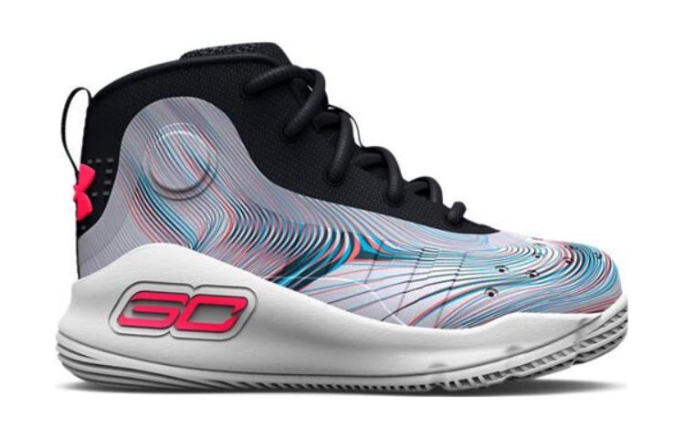 (GS) Under Armour Curry 4 Retro 'Black Grey' 1295997-008