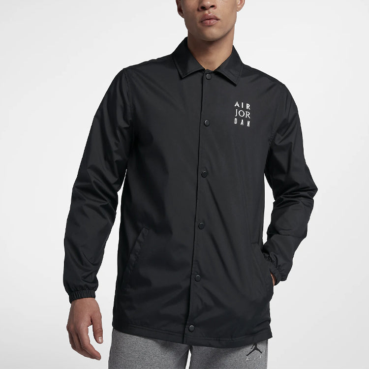 Air Jordan Jumpman Coaches lapel Coach Jacket Black AJ6796-010