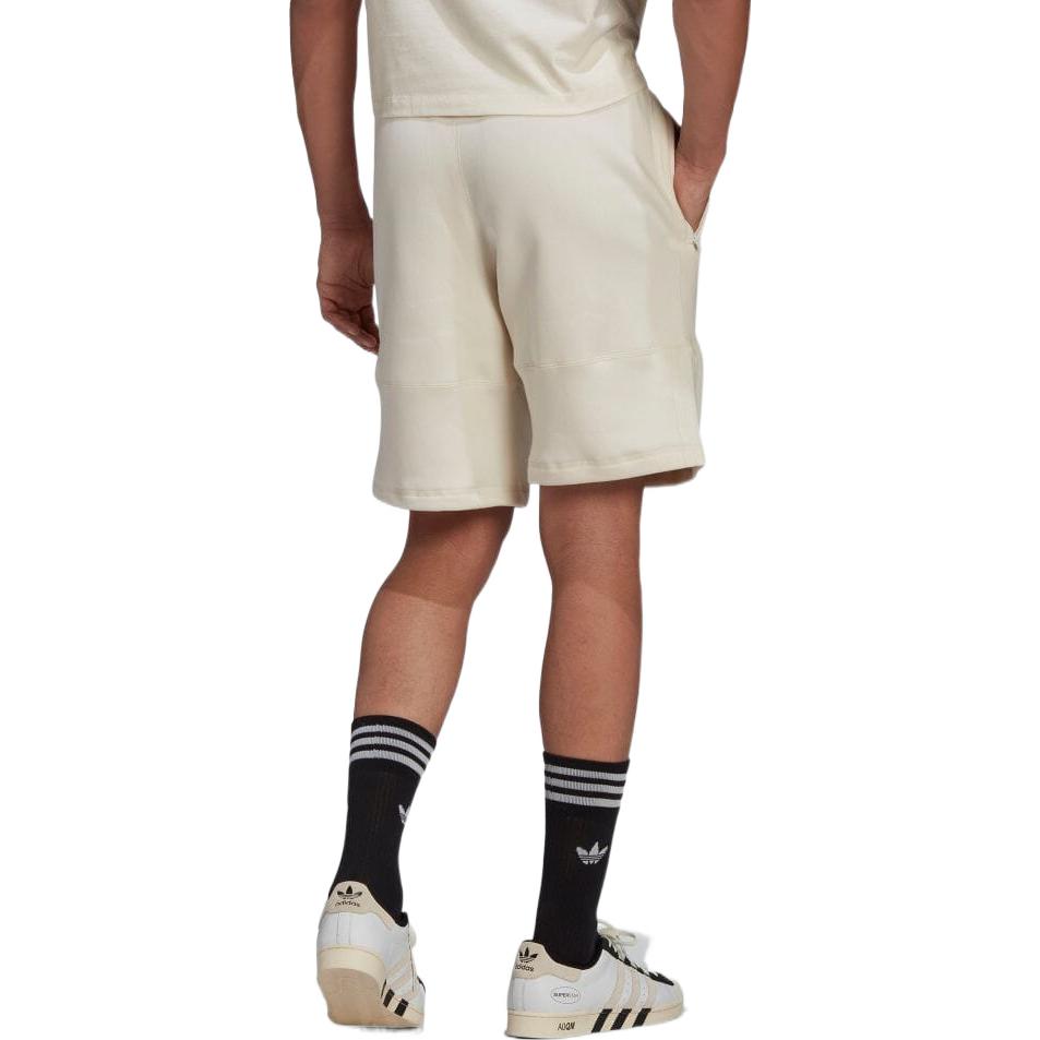 adidas originals Drawstring Pocket Solid Color Elastic Waistband Straight Shorts Japanese version Creamy White HC1969