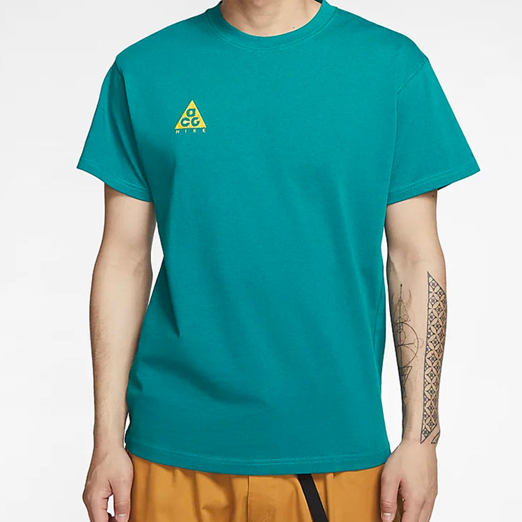 Nike ACG Small Logo Casual Short Sleeve Green BQ7343-379