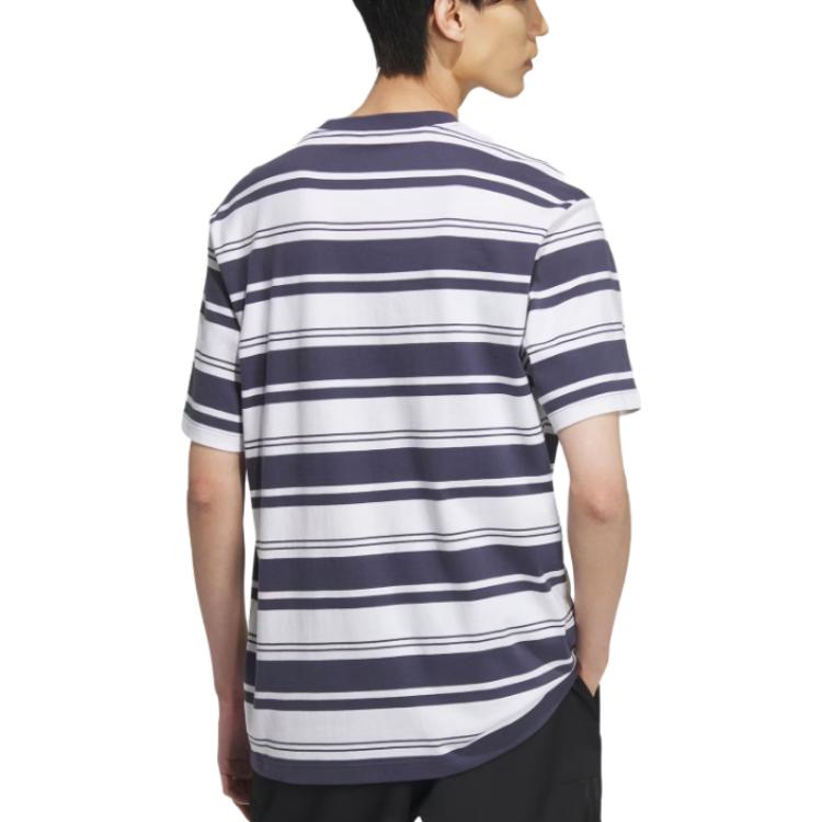 adidas Sportswear Stripe T-Shirts 'White Purple' IS4959