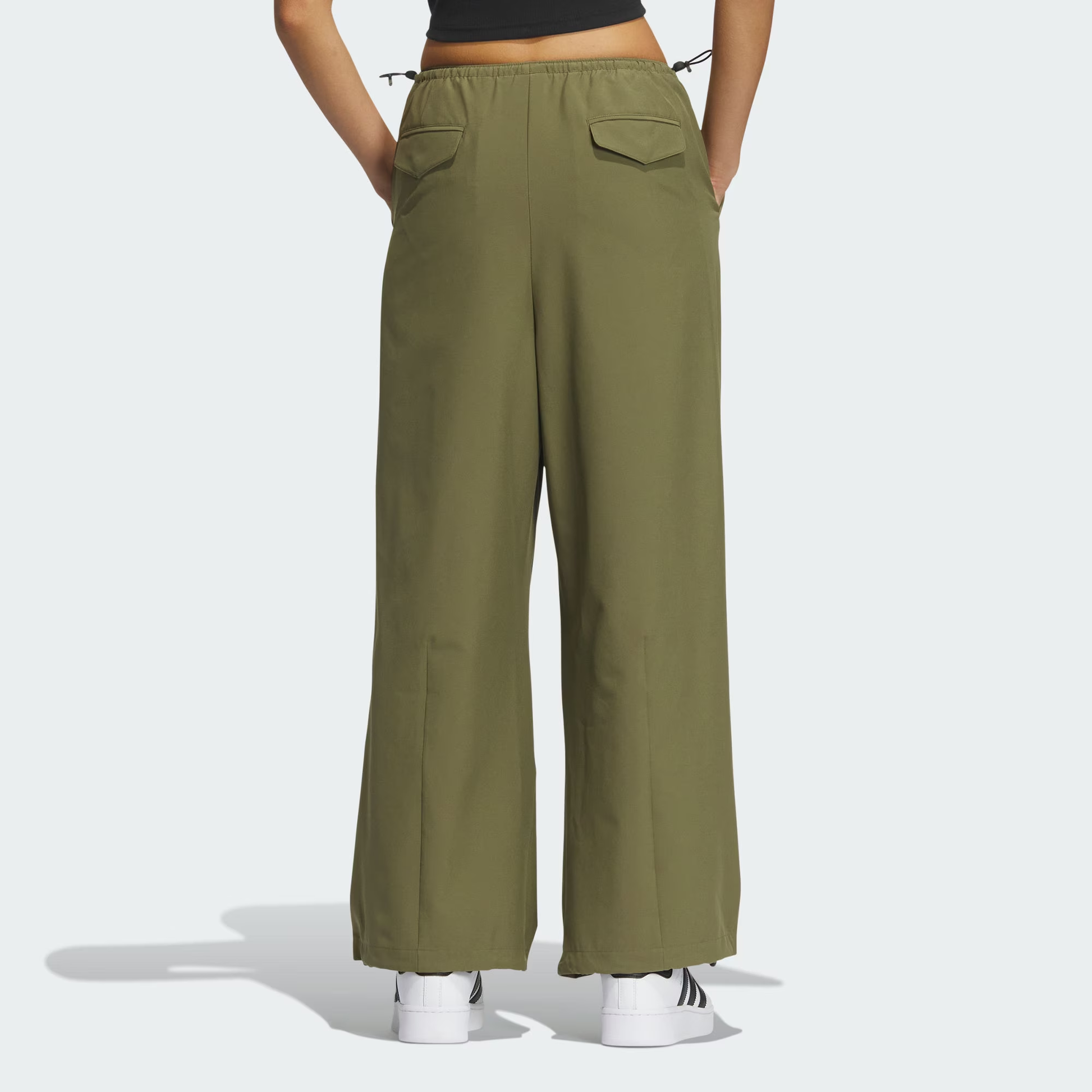 (WMNS) adidas Originals Oversized Pants 'Olive Green' IY9498