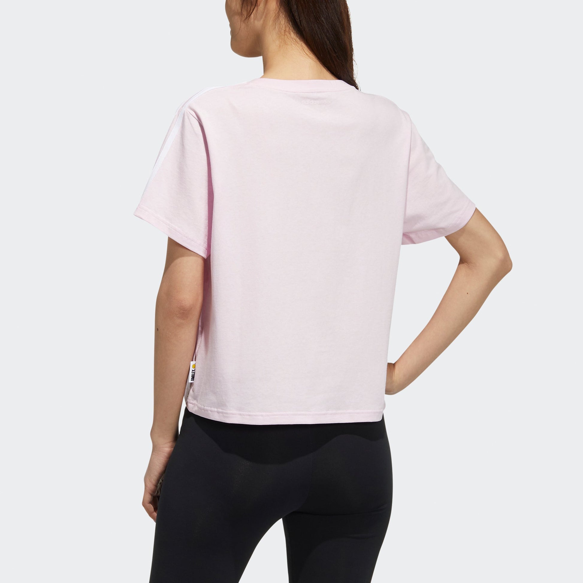 (WMNS) adidas neo Csmy Tee2 Cartoon Printing Casual Sports Short Sleeve Pink Red H61983