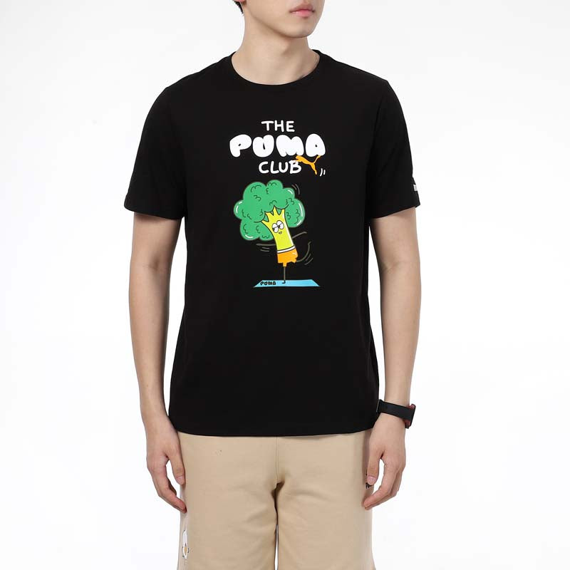 PUMA Club Graphic T-Shirt 'Black' 533197-01