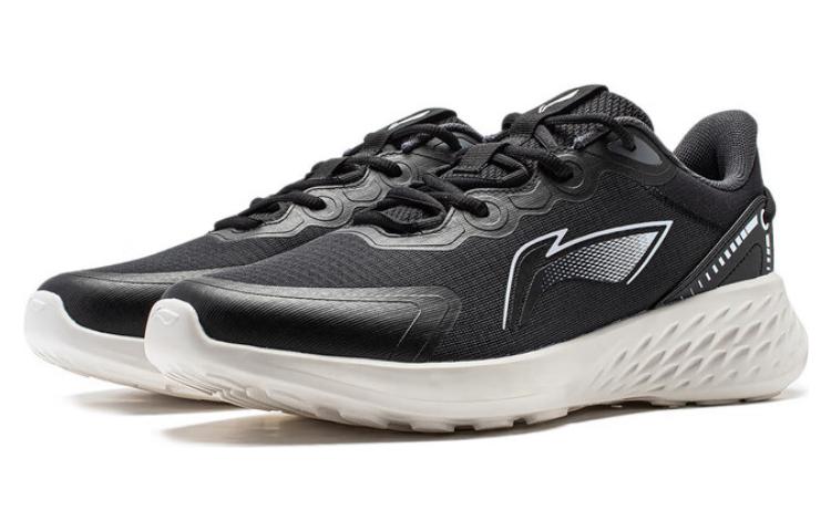 (WMNS) Li-Ning Soft Running Shoes 'Black White' ARST048-1