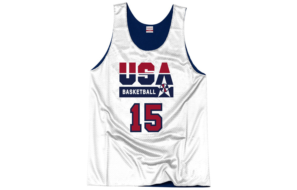 Mitchell & Ness x NBA Reversible Practice Team USA 1992 Jerseys 'Magic Johnson 15' ARPJGS18434-USANAVY92EJH